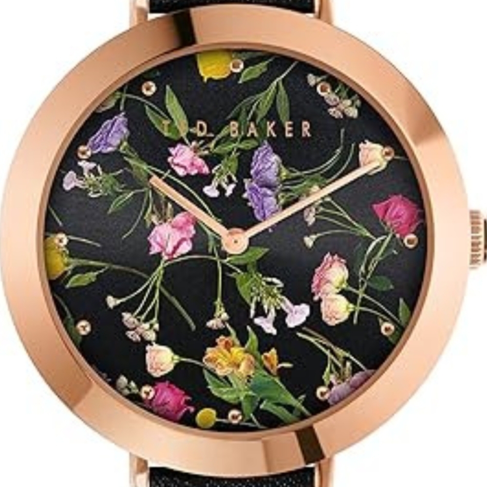 Sold Ted Baker Rose Gold Floral Watch